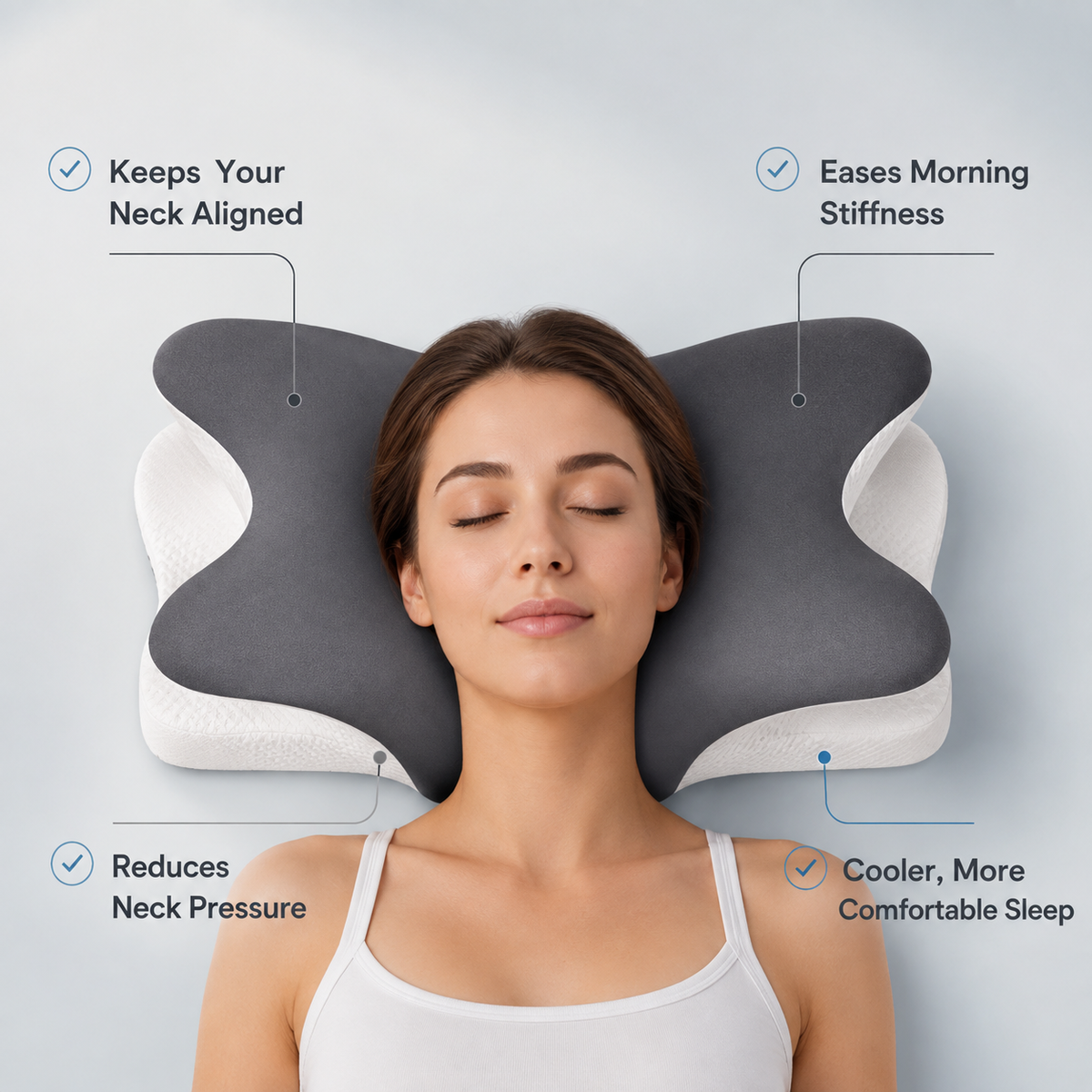 Nevzu™ Memory Foam Cervical Pillow